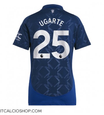 Manchester United Manuel Ugarte #25 Seconda Maglia Femmina 2024-25 Manica Corta